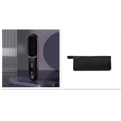 Cordless Ceramic Hair Straightening Comb – USB Rechargeable