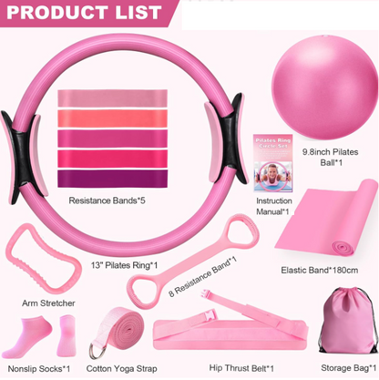 13-Piece Yoga & Pilates Set – Everything You Need to Start