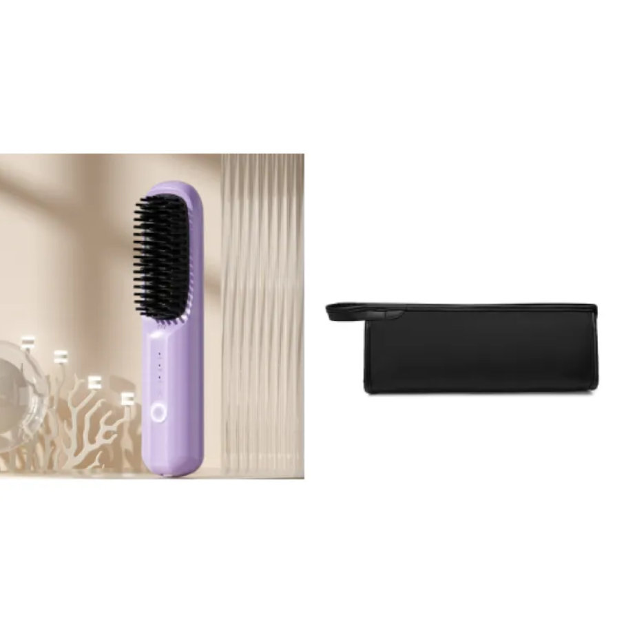 Cordless Ceramic Hair Straightening Comb – USB Rechargeable