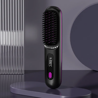 Cordless Ceramic Hair Straightening Comb – USB Rechargeable