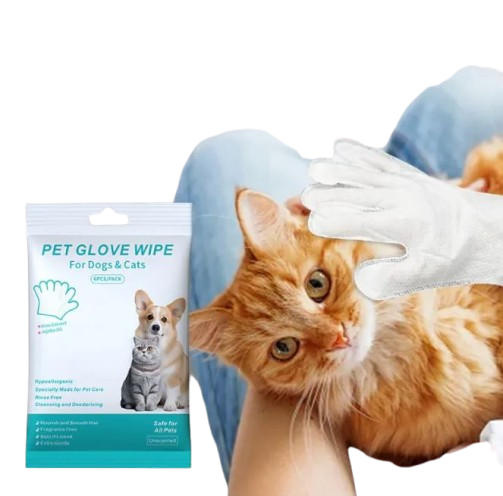 Pet Cleaning Gloves & Wipes – Gentle Care for Cats & Dogs