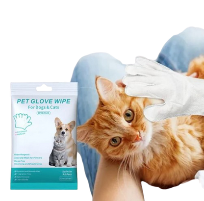 Pet Cleaning Gloves & Wipes – Gentle Care for Cats & Dogs