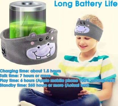 Animal Bluetooth Sleep Mask – Wireless Headband Headphones