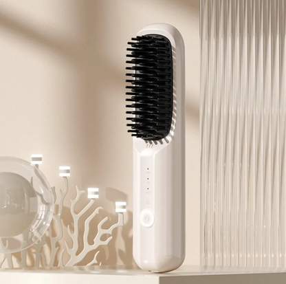 Cordless Ceramic Hair Straightening Comb – USB Rechargeable