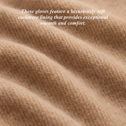 FC04 (cognac) - Women's Italian cashmere lined leather gloves
