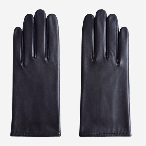 Marcella (black) - Unlined women’s lambskin leather gloves