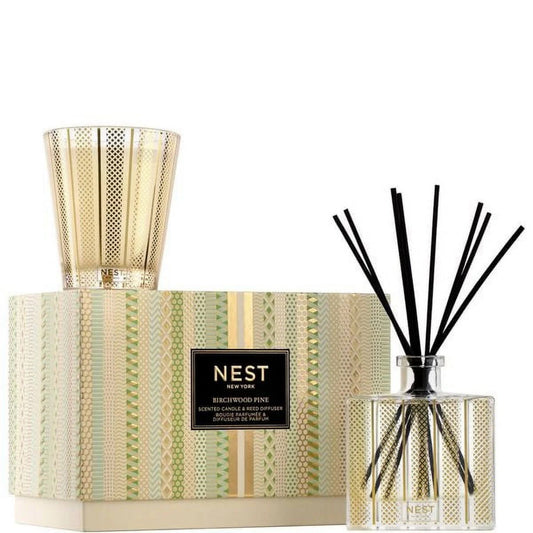 Nest New York Birchwood Pine Classic Candle & Reed Diffuser Set
